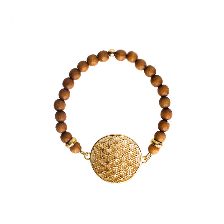 Flower Of Life Bracelet - Sandalwood