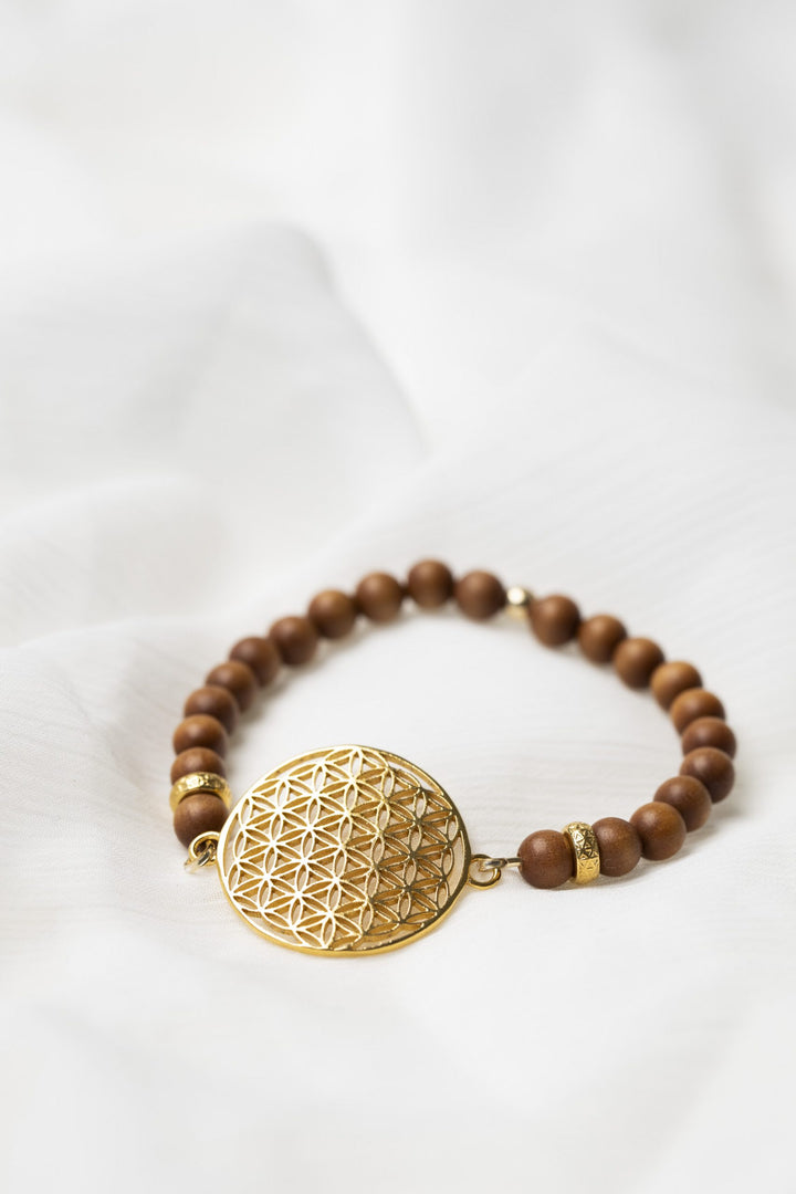 Flower Of Life Bracelet - Sandalwood